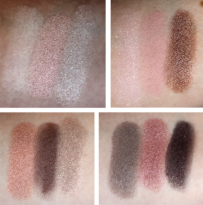 4 Maybelline the blushed nudes Lidschattenpalette Swatches