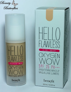 [Review] Benefit – Hello Flawless Oxygen Wow Brightening Makeup