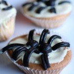 Spinnen-Muffins für Halloween