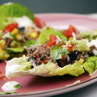 Mexikanisch gefüllte Salatblätter (Low Carb)